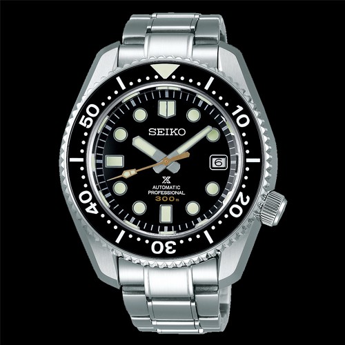 SEIKO PROSPEX MARINEMASTER 300 M. นาฬิกาข้อมือผู้ชาย สีดำ/เงิน สายสแตนเลส รุ่น SLA021J,SLA021J1