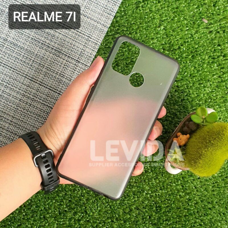 REALME 7i FUZE CASE TRANSPARKENT CASE CUSTOM MATERIAL