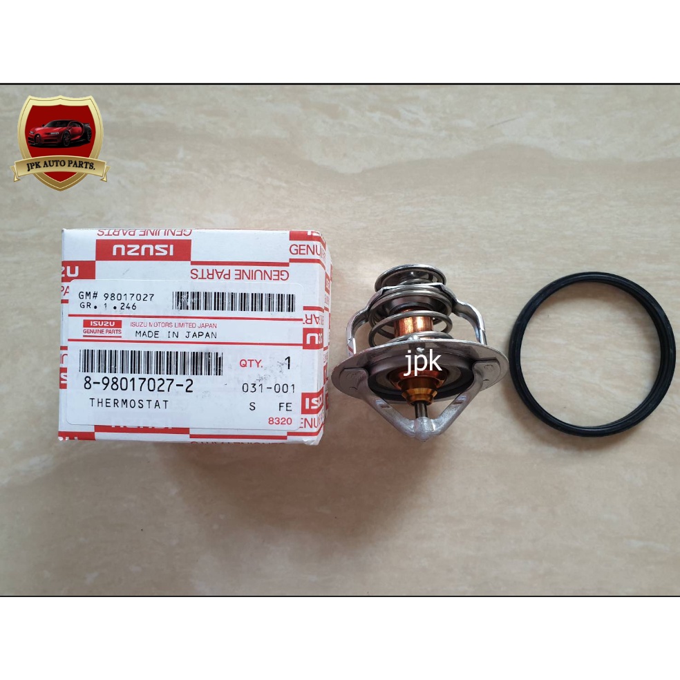 วาล์วน้ำ+ยางโอริง ISUZU D-MAX COM 4JJ1 MU-X MU-7 D-MAX 1.9 BLUE POWER 85องศา แท้ๆเบิกศูนย์ ตัวละ 680
