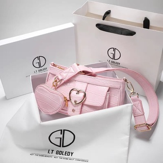 Hong Kong I.T GDLEDY หนังแท้ high-end niche love summer crossbody2021