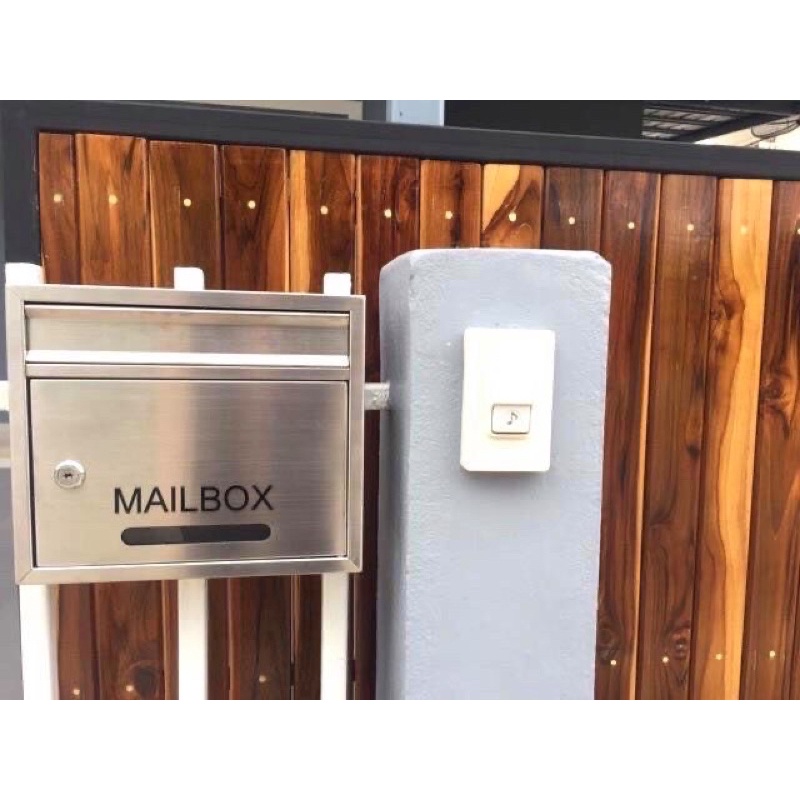 ตู้จดหมาย สแตนเลส เกรด304 ตู้จดหมายติดผนัง Mailbox ตู้ไปรษณีย์ สินค้าคุณภาพ ราคาถูก