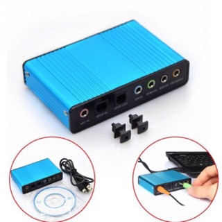 BOX USB SOUND External Optical Audio 6 Channel 5.1 Sound Card Adapter For Laptop