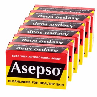 ASEPSO อาเซบโซ สบู่กลาง 80x6ก. - 6 ก้อน