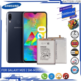 *แบตเตอรี่ Samsung Galaxy M20 | รุ่นแบตเตอรี่: EB-BG580ABU แบตเตอรี่ (5000mAh) ส่งตรงจาก กทม./รับประกัน 3เดือน...