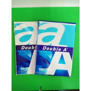 *สินค้าพร้อมส่ง*กระดาษถ่ายเอกสาร A4 80 แกรม DOUBLE A เลือกได้ 2 ขนาดบรรจุ 40แผ่น/บรรจุ100 แผ่น