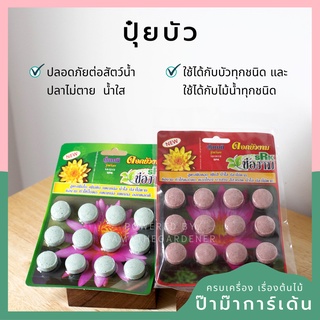 ปุ๋ยบัว เร่งต้น เร่งดอก บรรจุ 12 เม็ด [BY บัว]