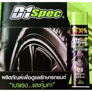 D1 สเปรย์โฟม เคลือบเงาพร้อมบำรุงเบาะหนังและยาง ขนาด 650 ml.