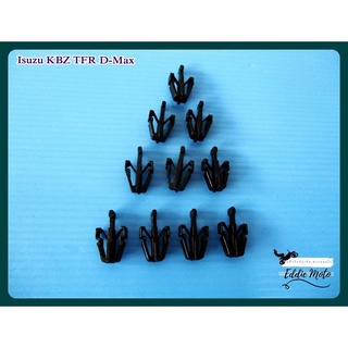 ISUZU KBZ TFR D-MAX year 1981-2006 for LOCKING CLIP MASK LOCKING CLIP (10 PCS.)  / กิ๊บล็อค กิ๊บล็อคหน้ากาก สีดำ 10 ชิ้น