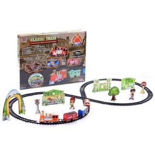 Pepetoys ชุดของเล่นรถไฟ classice train(แถมถ่าน2A 1ก้อน) สินค้าพร้อมส่ง จ่ายเงินปลายทางได้