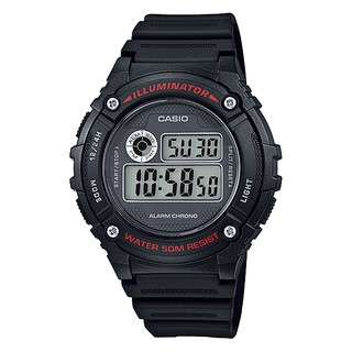 นาฬิกา Casio STANDARD DIGITAL รุ่น W-216H-1AV ของแท้ รับประกัน 1 ปี