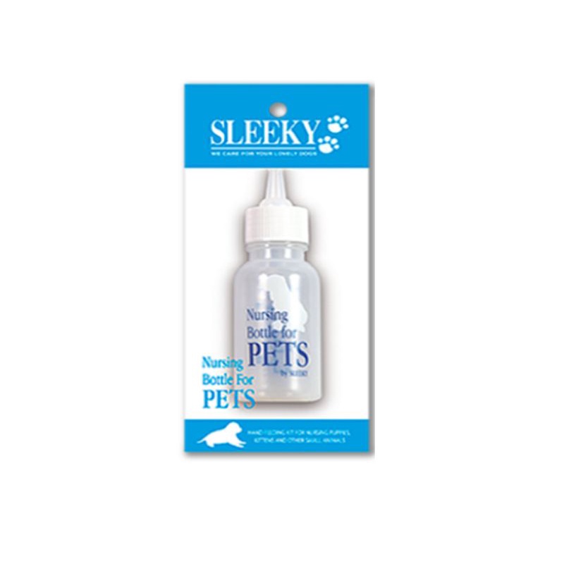 Sleeky ขวดนมสัตว์เลี้ยง สำหรับ สุนัข แมว ลูกแมว สัตว์เลี้ยงแรกเกิด อุปกรณ์ป้อนนม