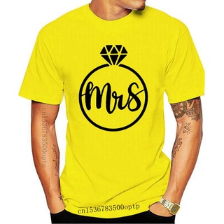 [S-5XL]เสื้อยืด ผ้าฝ้าย พิมพ์ลายกราฟฟิค Mr And Mrs เหมาะกับของขวัญวันวาเลนไทน์ สําหรับผู้ชาย และผู้หญิง