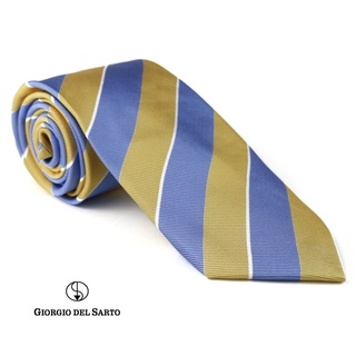 Giorgio Del Sarto Silk Necktie Yellow with Fabric Texture เนคไทผ้าไหมสีแดงมีเท็กเจอร์