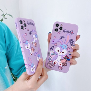 เคสโทรศัพท์มือถือซิลิโคนลายการ์ตูนกระต่ายสีม่วงสําหรับ Xiaomi Redmi Note 10 4G Note 10S Redmi K40 Pro+ K30 Note 9 8 7 Pro Max Note 9S