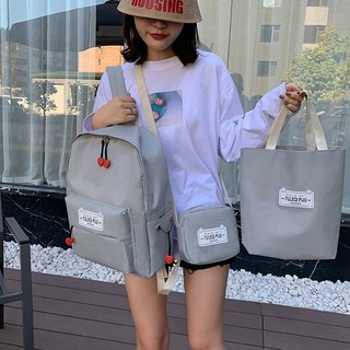 𝗣𝗥𝗢𝗦 กระเป๋าเป้เซท4ชิ้น⚡️⚡️TULEQ PIJU!! ด่วน️️ถูกและดีที่นี้เท่านั้น