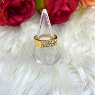 แหวนทองทังสเตนแม่เหล็กเพื่อสุขภาพเพชรรัสเซีย เสริมสุขภาพ เสร…