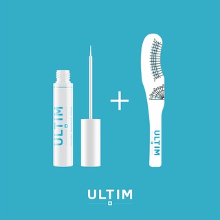 ULTIM EYELASH SERUM 3.5 ml. &amp; Eyelashs Ruler ซีรั่มบำรุงขนตาพร้อมไม้บรรทัดวัดขนตา