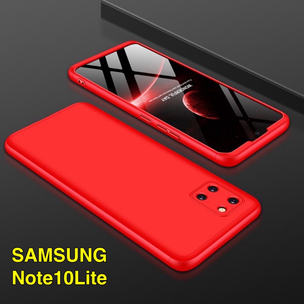 รุ่นใหม่ !!! Case Samsung galaxy Note10 Lite / A81 เคสประกบหน้าหลัง แถมฟิล์มกระจก1ชิ้น เคสประกบ 360 องศา Note10lite