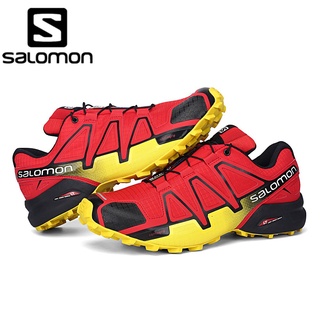 Salomon Solomon 4a generation speed cross 4 รองเท้าวิ่ง ระบายอากาศ ทนต่อการสึกหรอ แฟชั่นฤดูใบไม้ร่วง สําหรับผู้ชาย