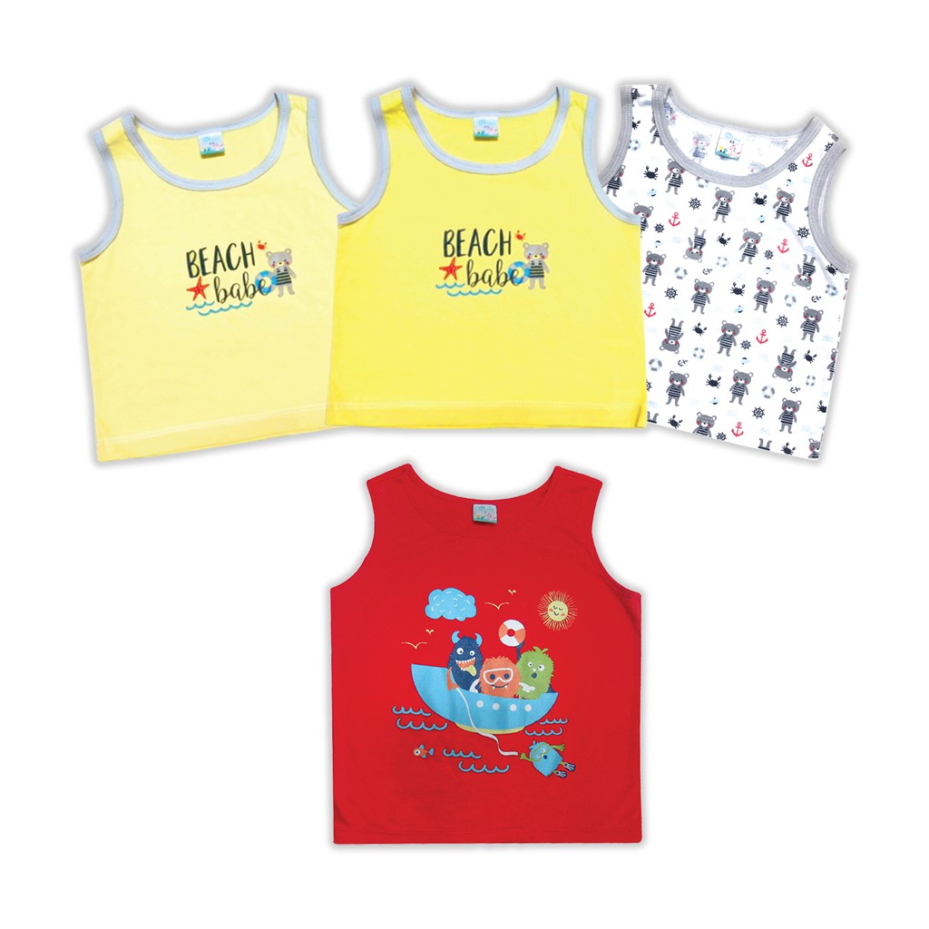 Grace Kids ชุดเด็กอ่อน เสื้อแขนสั้น เสื้อผ้าเด็ก ใส่สบาย เหมาะสำหรับอายุ 3-12 เดือน
