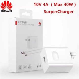 ชุดสายชาร์จแท้ Huawei Super Charg 40W  Mate30/20 Pro, P40 ProP30 Pro 10V 4A 40W  Original Huawei Supercharge USB Charger