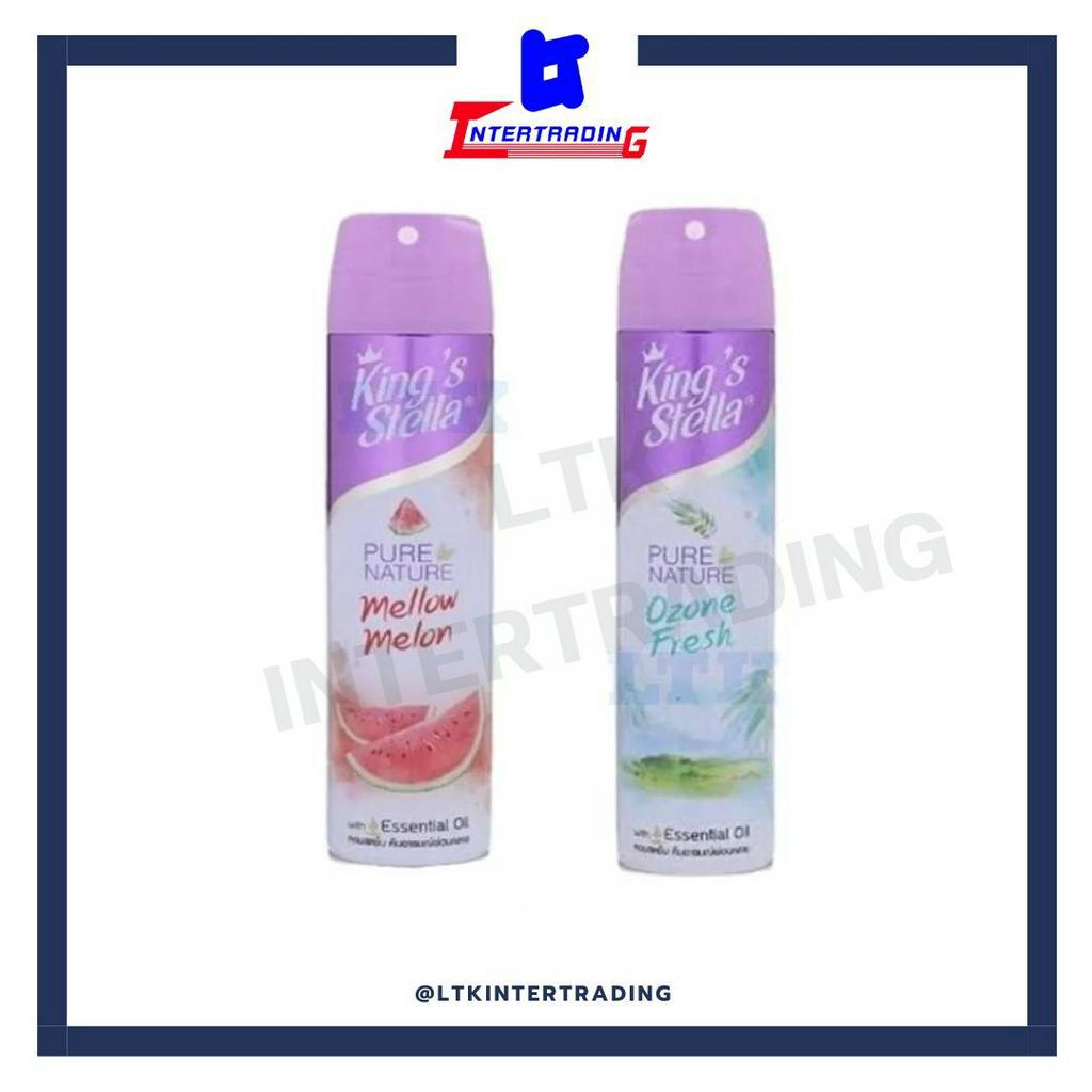 สเปรย์ปรับอากาศ  King's Stella Pure Nature สเปรย์เพียวเนเจอร์ 300ml. (กระป๋อง)