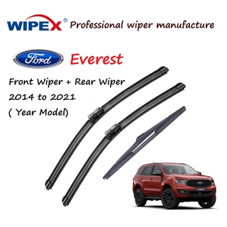 ที่ปัดน้ําฝนกระจกรถยนต์ สําหรับ Ford Everest Blade 16+24 (หน้า/หลัง) 2014-2021