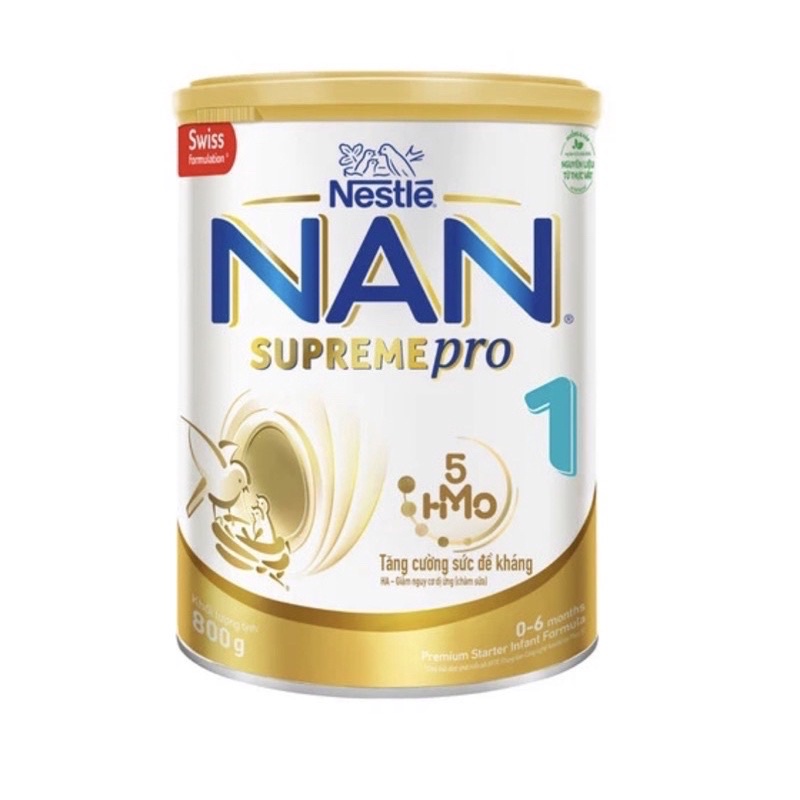 Nan Supreme Pro Milk For Babies โปรตีนวัวแพ ้ S1, S2, S3 800g