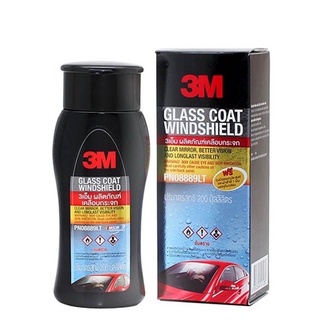 3M น้ำยาเคลือบกระจก ป้องกันน้ำเกาะกระจก ขนาด 200มล 8889LT Glass Coat Windshield