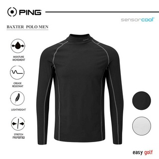 PING BAXTER POLO PING MENS INNERWEAR เสื้อกอล์ฟ เสื้อกีฬากอล์ฟ เสื้ออินเนอร์