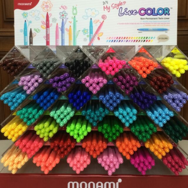 Monami ปากกาสี 2 หัว Live Color