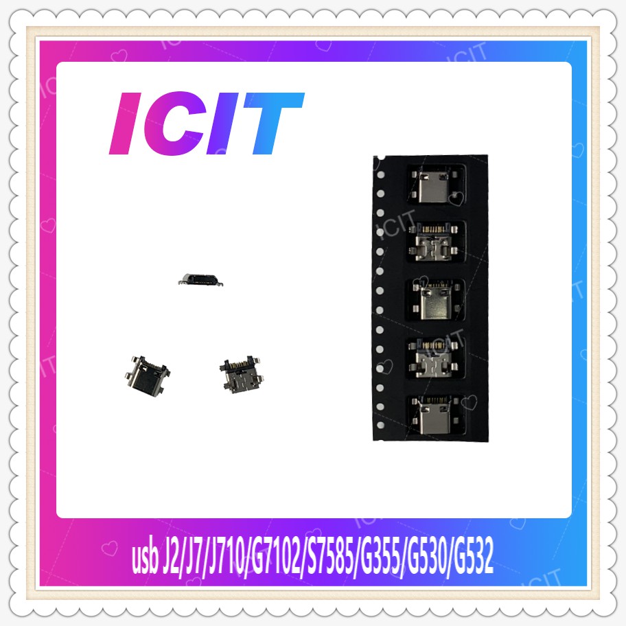 usb Samsung J2/J7/J710/G7102/S7585/G355/G530/G532 อะไหล่ตูดชาร์จ ก้นชาร์จ（ได้5ชิ้นค่ะ) อะไหล่มือถือ 