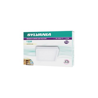 ดาวน์ไลท์ LED LYFCARGZAK1W036 SYLVANIA พลาสติก ขาว 8" เหลี่ยม | SYLVANIA | LYFCARGZAK1W036 โคมไฟดาวน์ไลท์ ไฟเพดาน โคมไฟส