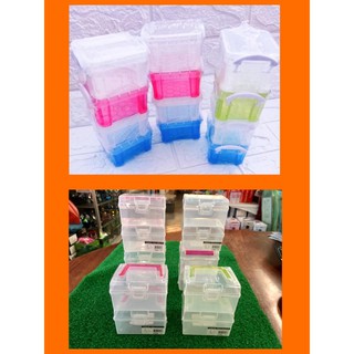 กล่องอเนกประสงค์ กล่องพลาสติก กล่องล็อค keyway หูหิ้วได้ น่ารักมาก