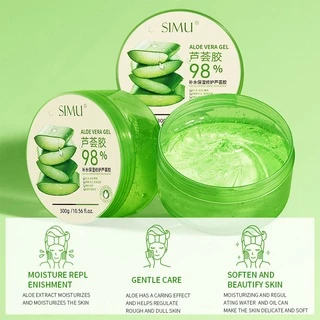 🌵Aloe vera gel 100%🌵300ml ว่านหางจระเข้ Aloe vera gel moisturizing and hydrating ของแท้ 100%