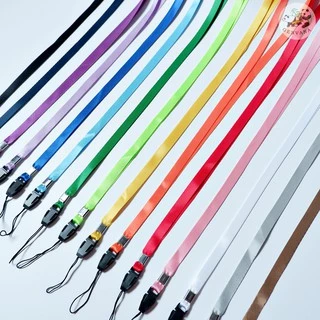 สายคล้องบัตร/มือถือ ตัวคล้องเชือกถอดได้ 15สี (124N-1) สายคล้องบัตรพนักงาน