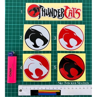 Thundercats / Logo thundercats (มี 4 สี) สติกเกอร์ตัด ทับซ้อนกัน สะท้อนแสง การ์ตูนธันเดอร์แคท