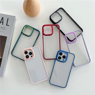 พร้อมส่ง เคสTPUขอบนิ่มหลังเข็งมาใหม่ค่ะสำหรับไอโฟน 14/14pro/14promax