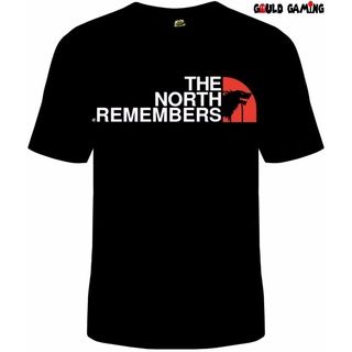 ย้อนยุคGILDAN เสื้อยืด พิมพ์ลาย Game Of Thrones light The North Remembers Nwt Licensed &amp; Official แฟชั่นสตรีท สําหรับผู้