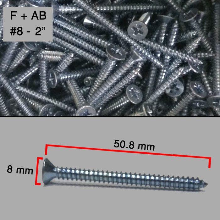 (8 x 5 ซม.) MOON LION Taping Screw Wood Screw FH+ (10 ชิ้น)