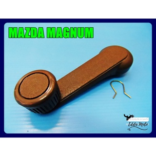 MAZDA MAGNUM WINDSHIELD HANDLE "BLACK" SET LH&amp;RH (1 PC.)  // มือหมุนกระจก สีดำ (1 อัน) ใช้ได้ทั้งซ้ายและขวา