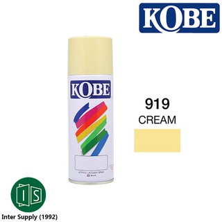 KOBE 919 สีสเปรย์ สีครีม CREAM 400cc.