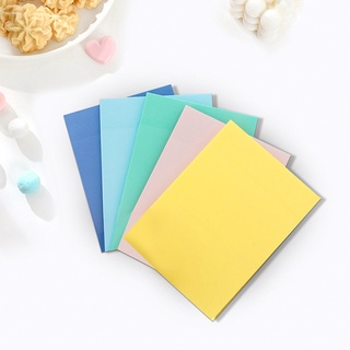 50 Sheets Translucent PET Waterproof Sticky Notes Student Colorful Tearable Note Paper