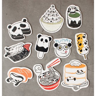 Magnet set ลาย Panda food set  เซต 8 ตัว