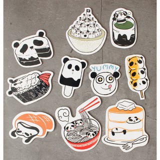 Magnet set ลาย Panda food set  เซต 8 ตัว