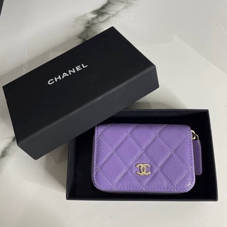 กระเป๋าสตางค์ CHANEL ZIPPY  MINI WALLET  CAVEAR 💛หนังแท้