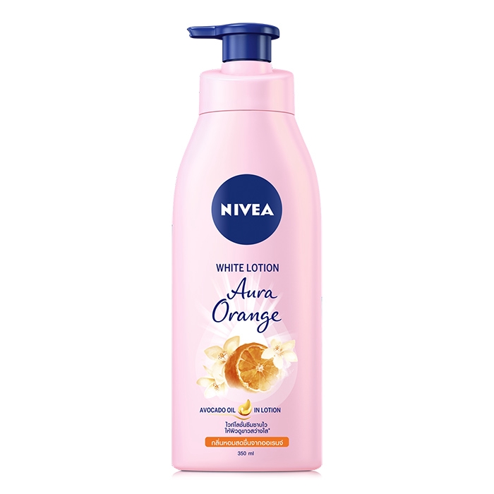 Nivea ออร่า ออเรนจ์ ไวท์ โลชั่น 350 มล.