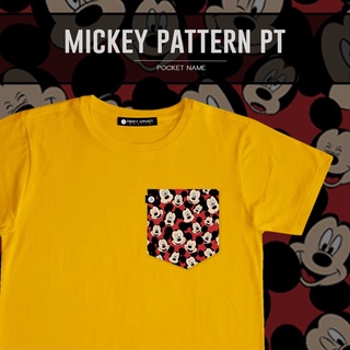 เสื้อยืด Mickey Pattern PT Thrift Apparel Pocket Tee