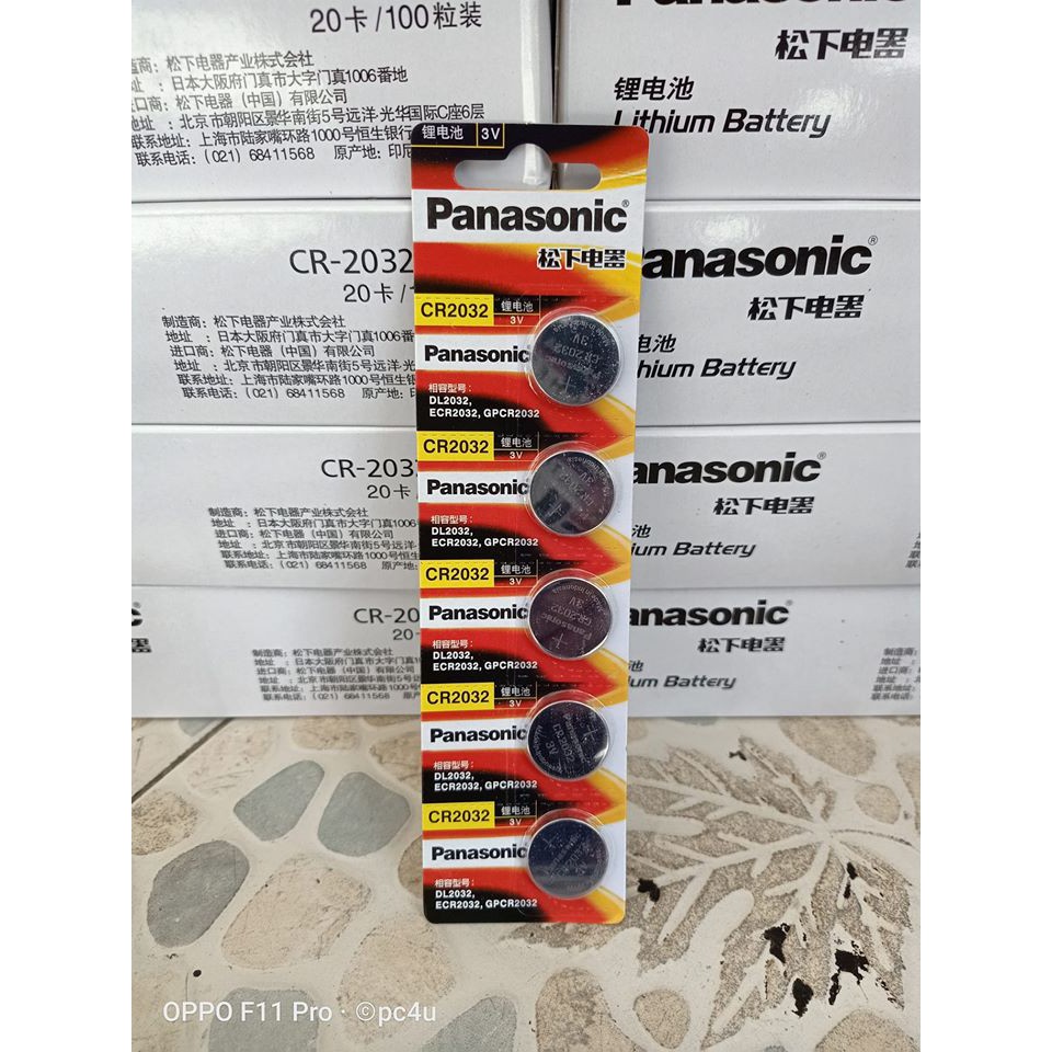 ถ่านไบออส CR2032 Lithium&พานาโชนิค CR2032 สำหรับคอมพิวเตอร์หรืออุปกรณ์อื่นๆที่รองรับ