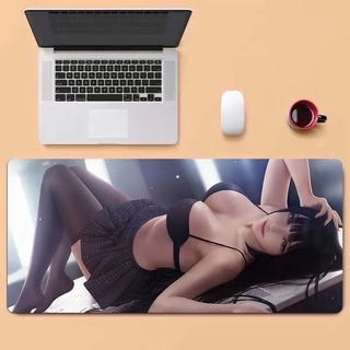 Hot Sell Extra Large Mouse Pad Anime Sexy Gaming Mousepad Anti-slip Natural Rubber 80x30cm pad with Locking Edge Gaming Mousepad